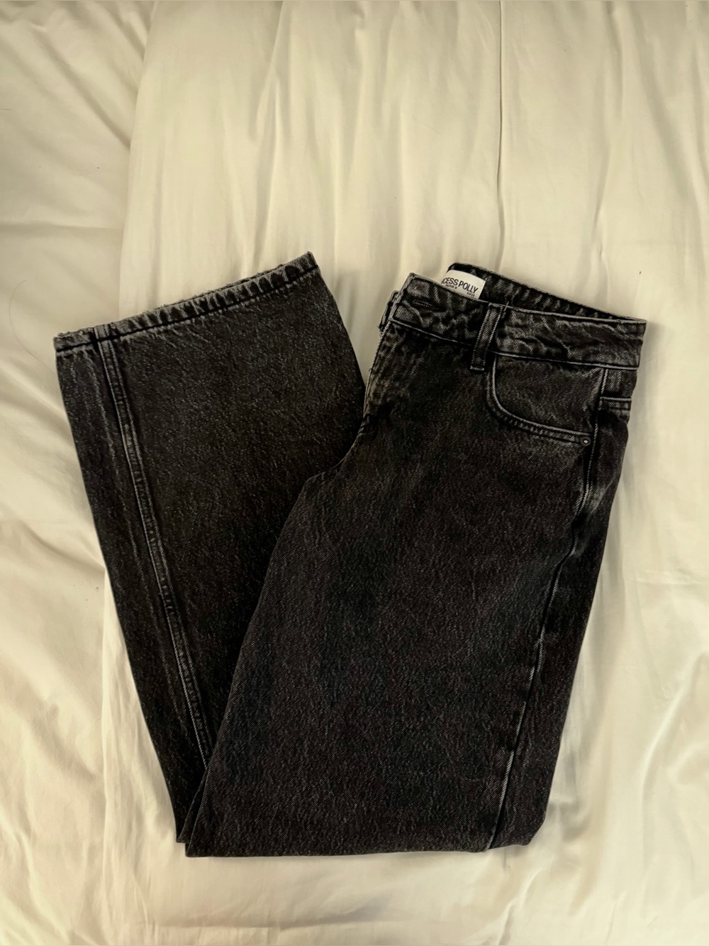 Princess Polly Black Baggy Low Waisted Jeans